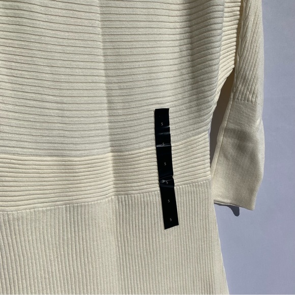 NWT Banana Republic Ribbed Sweater Dress Cream Ivory Long MSRP $160 Size SMALL - Picture 12 of 16